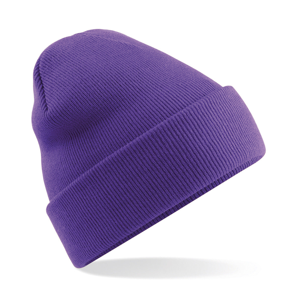 Beechfield Original Cuffed Beanie Double Layer Knit Machine Washable Junior