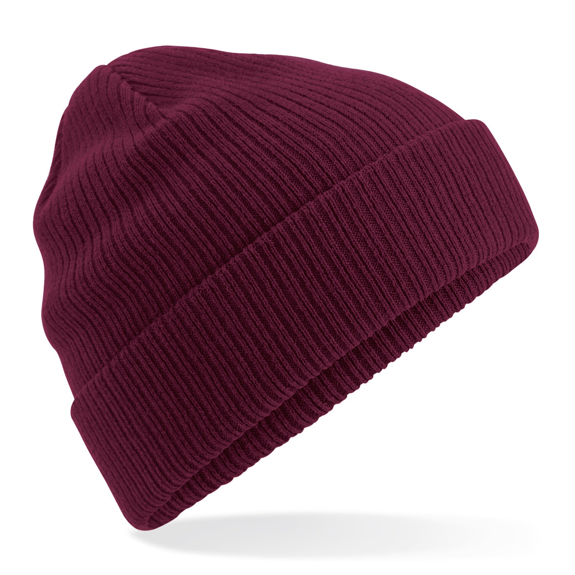 Beechfield Organic Cotton Beanie Lightweight Cuffed Double Layer Knit Hat
