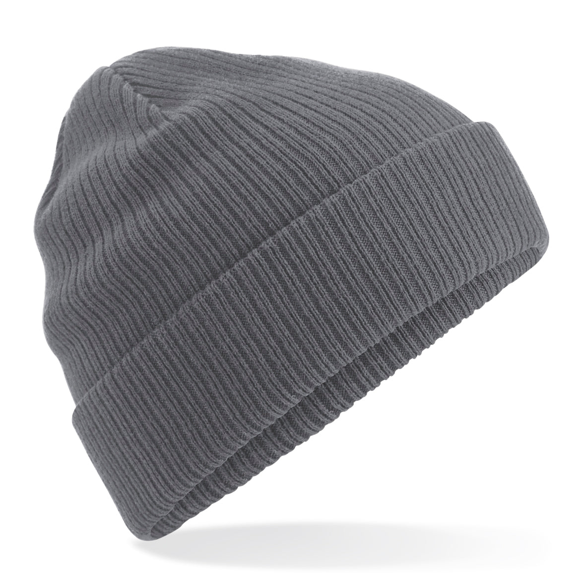 Beechfield Organic Cotton Beanie Lightweight Cuffed Double Layer Knit Hat