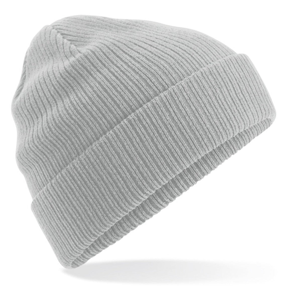 Beechfield Organic Cotton Beanie Lightweight Cuffed Double Layer Knit Hat
