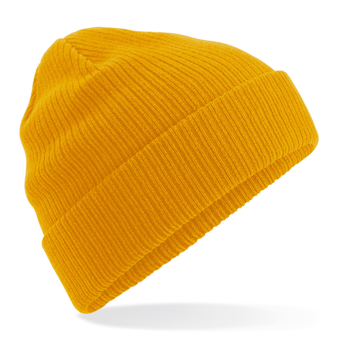 Beechfield Organic Cotton Beanie Lightweight Cuffed Double Layer Knit Hat