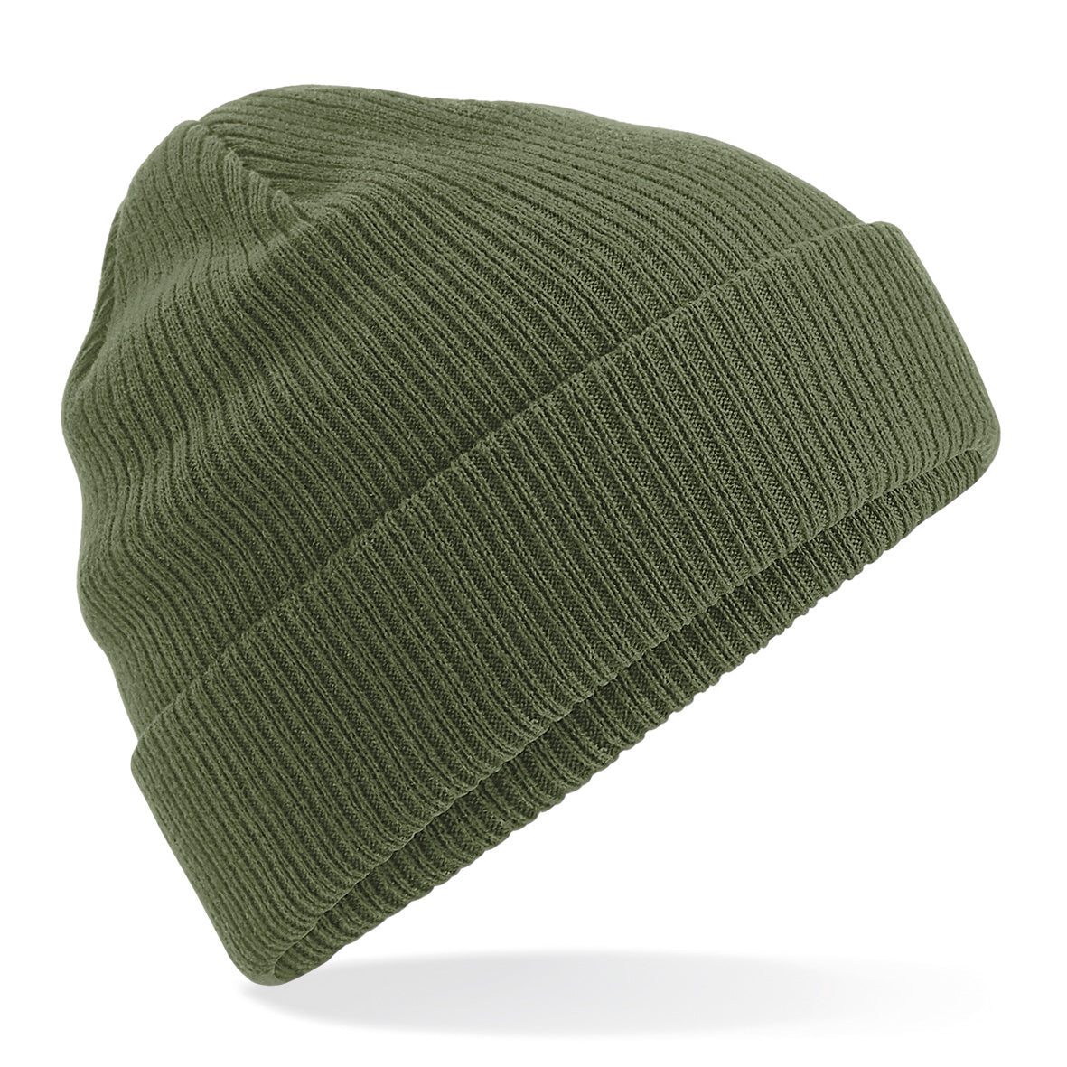 Beechfield Organic Cotton Beanie Lightweight Cuffed Double Layer Knit Hat