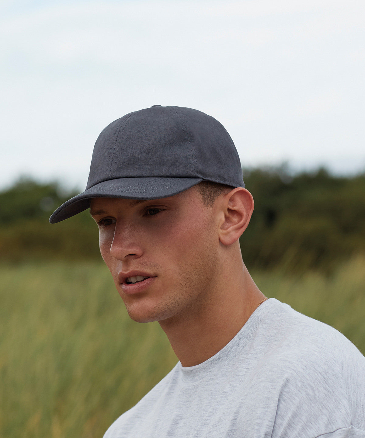 Beechfield Organic Cotton 6-Panel Cap Eco-Friendly Mid Profile Adjustable Hat