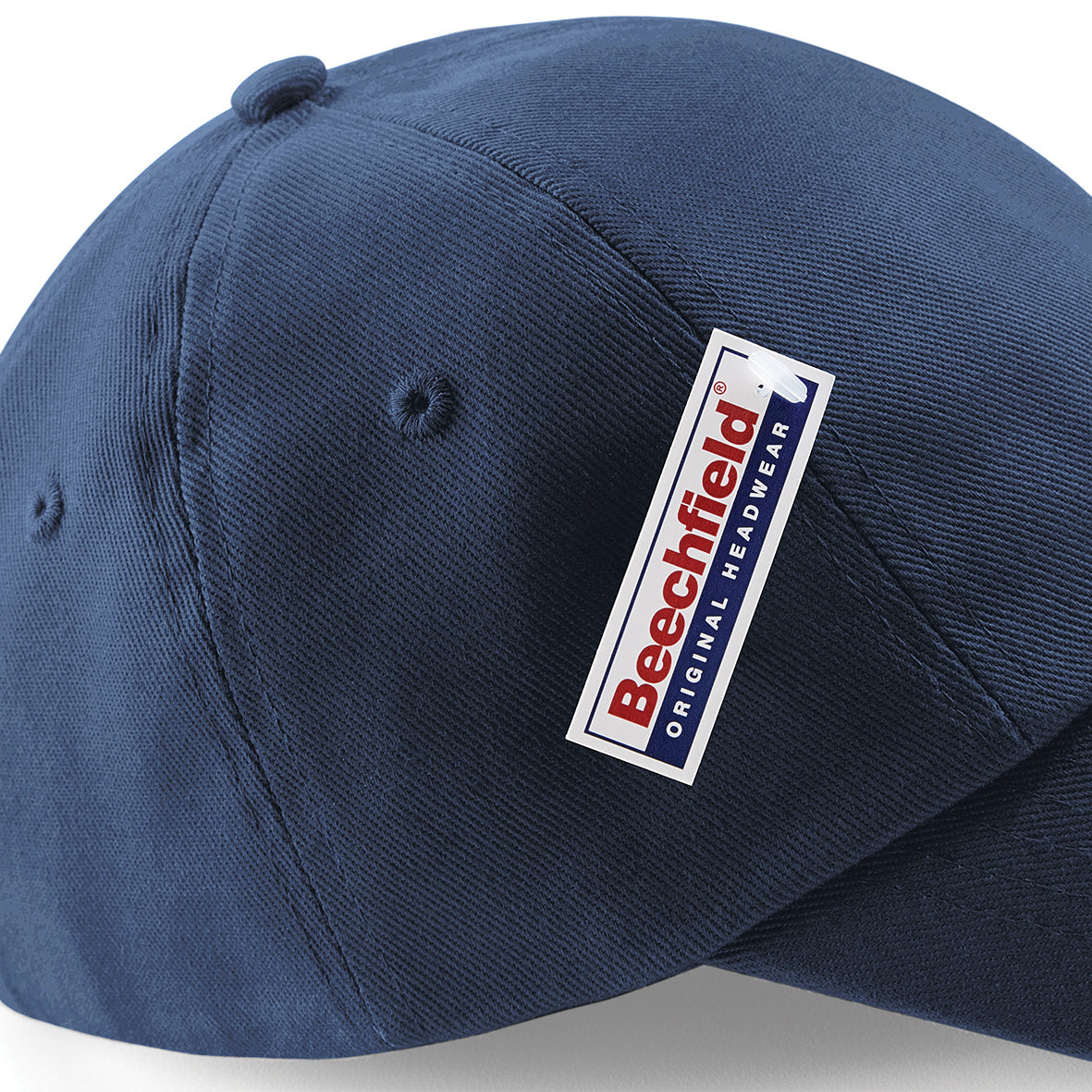 Beechfield Low-Profile Heavy Cotton Drill Cap Seamless Front Panel Tri-Glide