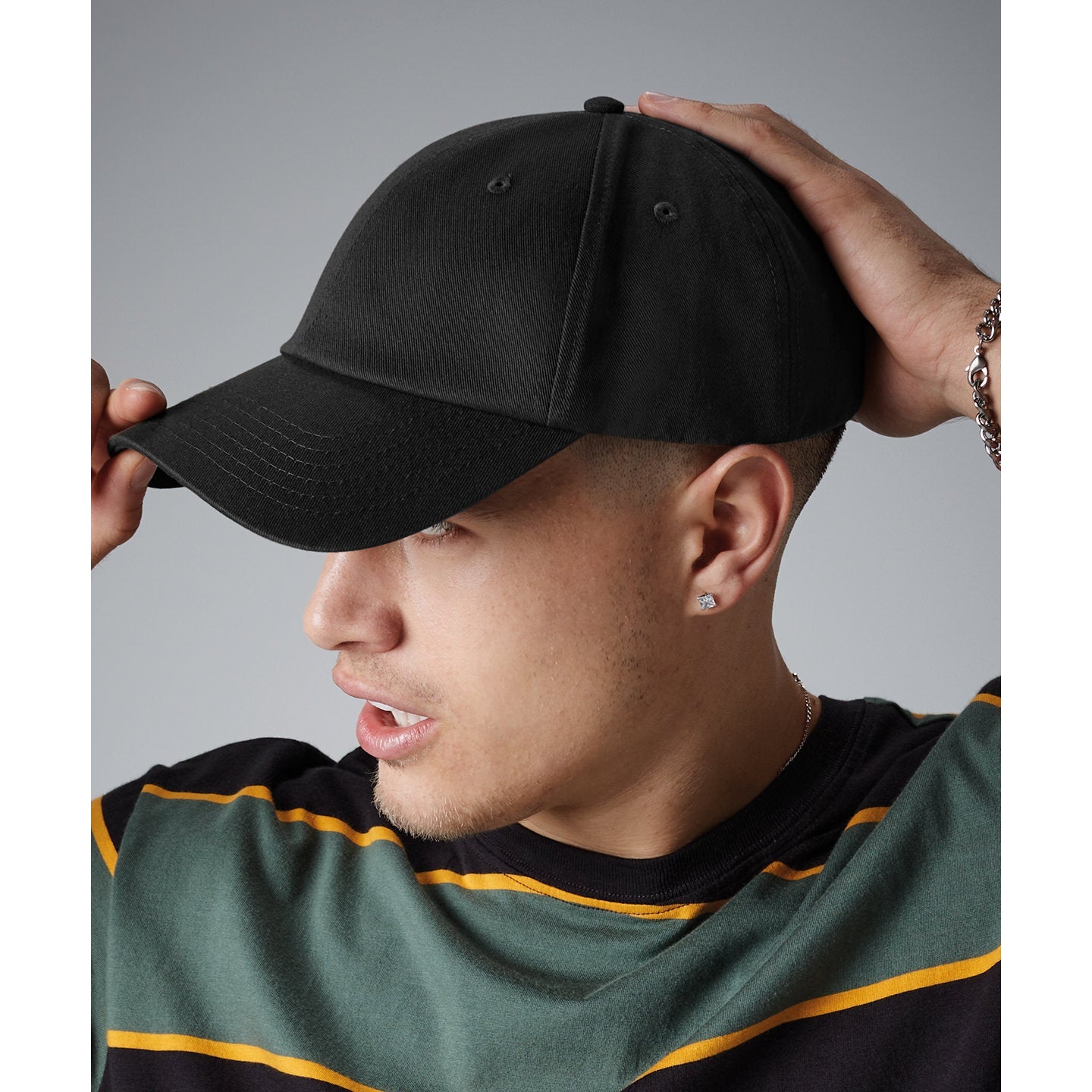Beechfield Authentic Baseball Cap Mid Profile 6 Panel Structured Design BSCI