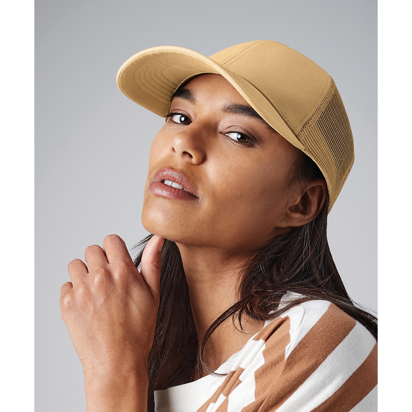 Beechfield Organic Cotton Trucker Cap Eco-Friendly Snapback Adjustable 6-Panel