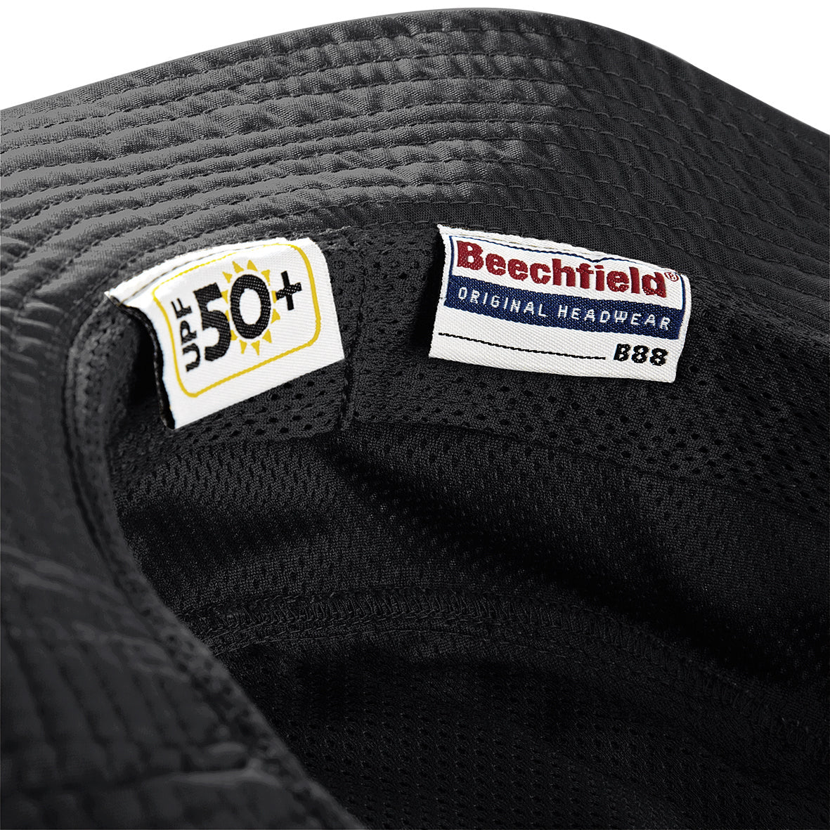 Beechfield Cargo Bucket Hat UPF50+ Sun Protection Mesh Sweatband Adjustable