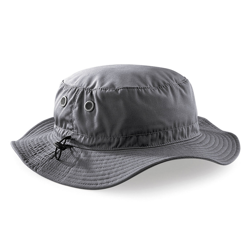 Beechfield Cargo Bucket Hat UPF50+ Sun Protection Mesh Sweatband Adjustable