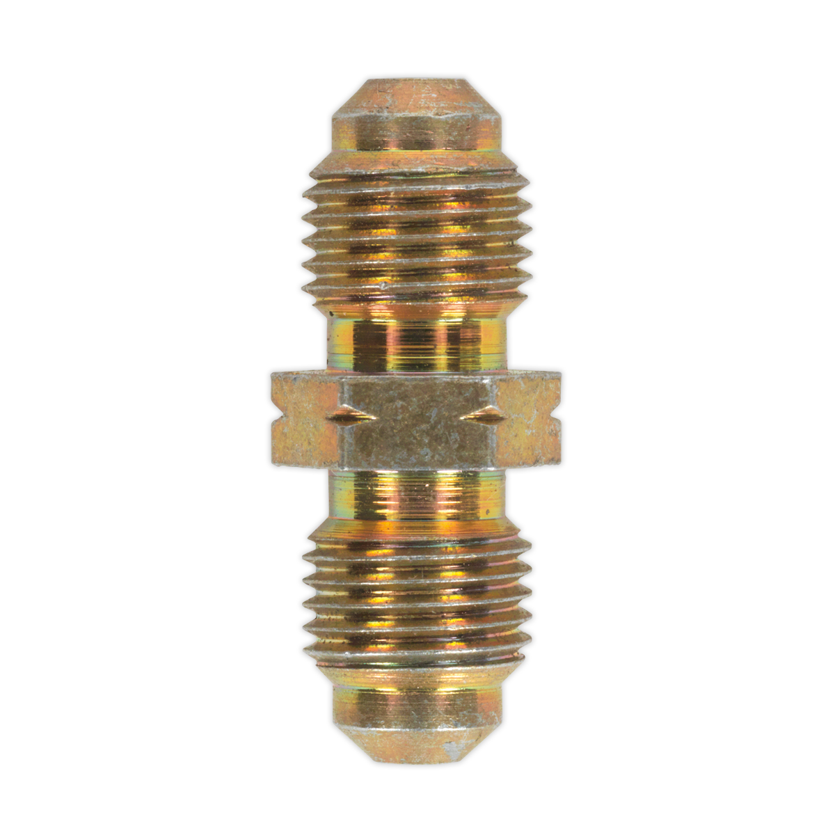 Sealey M10 x 1mm Male to Male Brake Tube Connectors Pack of 10 Ã˜3/16" Fittings