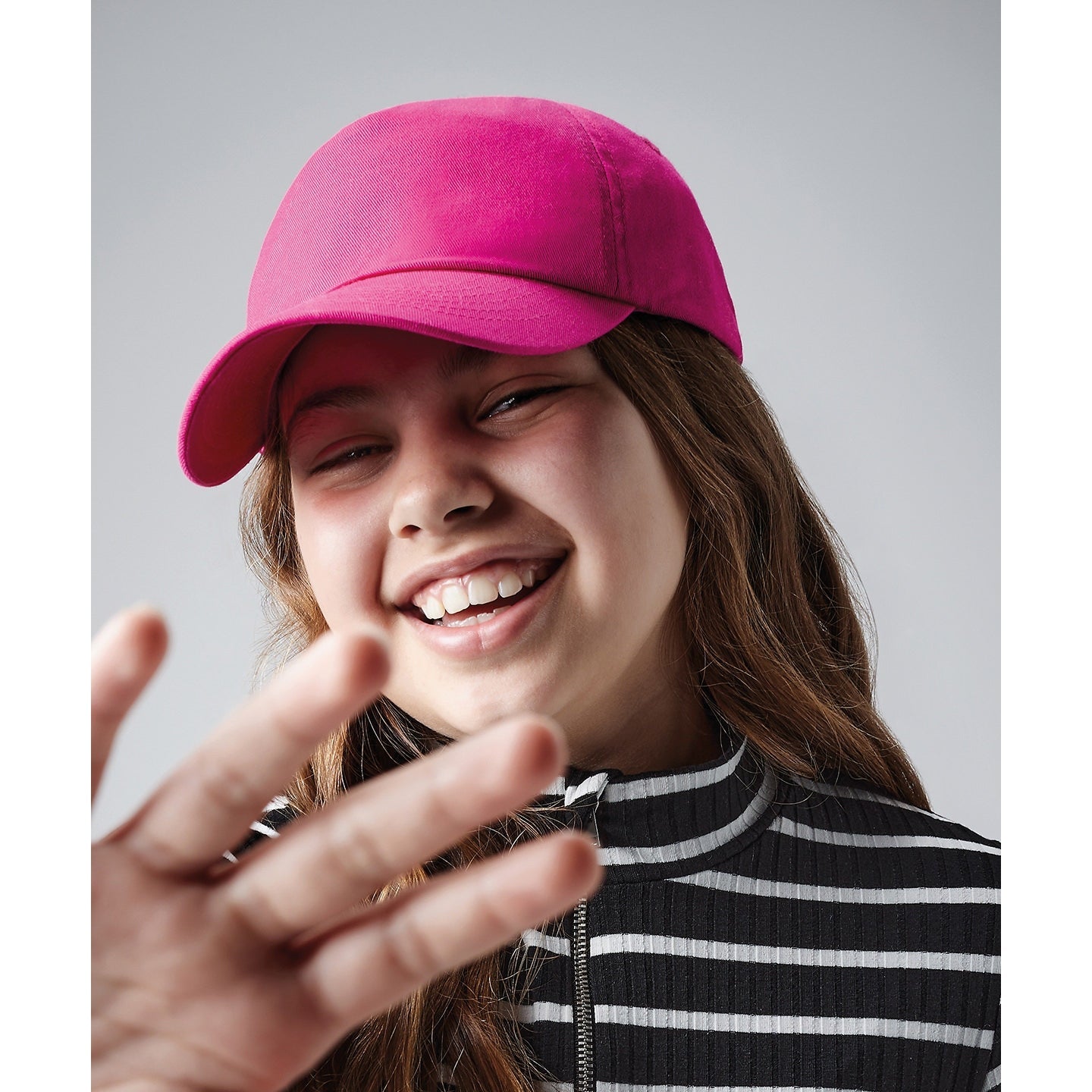 Beechfield Junior 5-Panel Cap with Rip-Strip Size Adjuster Child-Safe Button