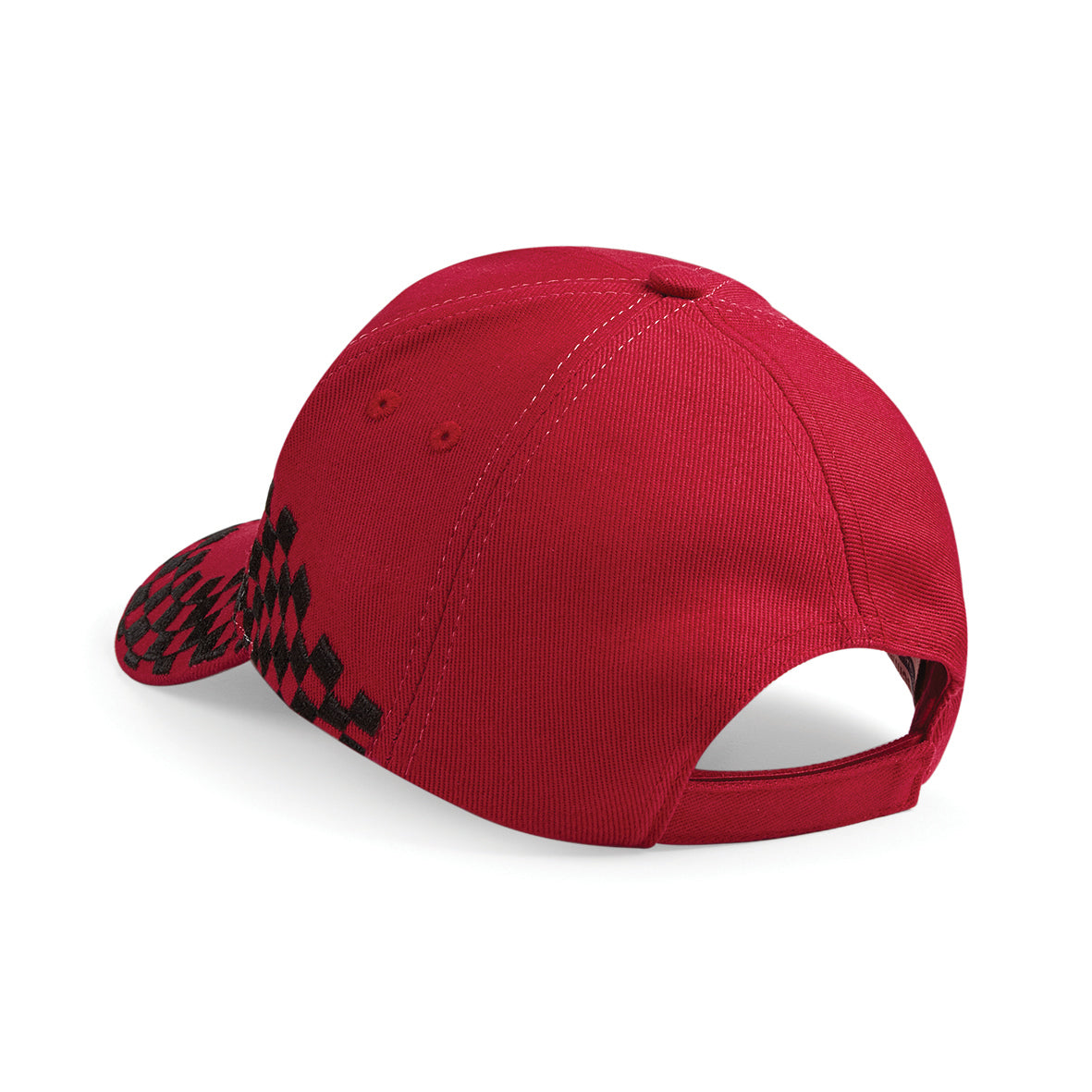 Beechfield Grand Prix Cap Chequer Design Rip-Strip Size Adjuster Ideal for Print