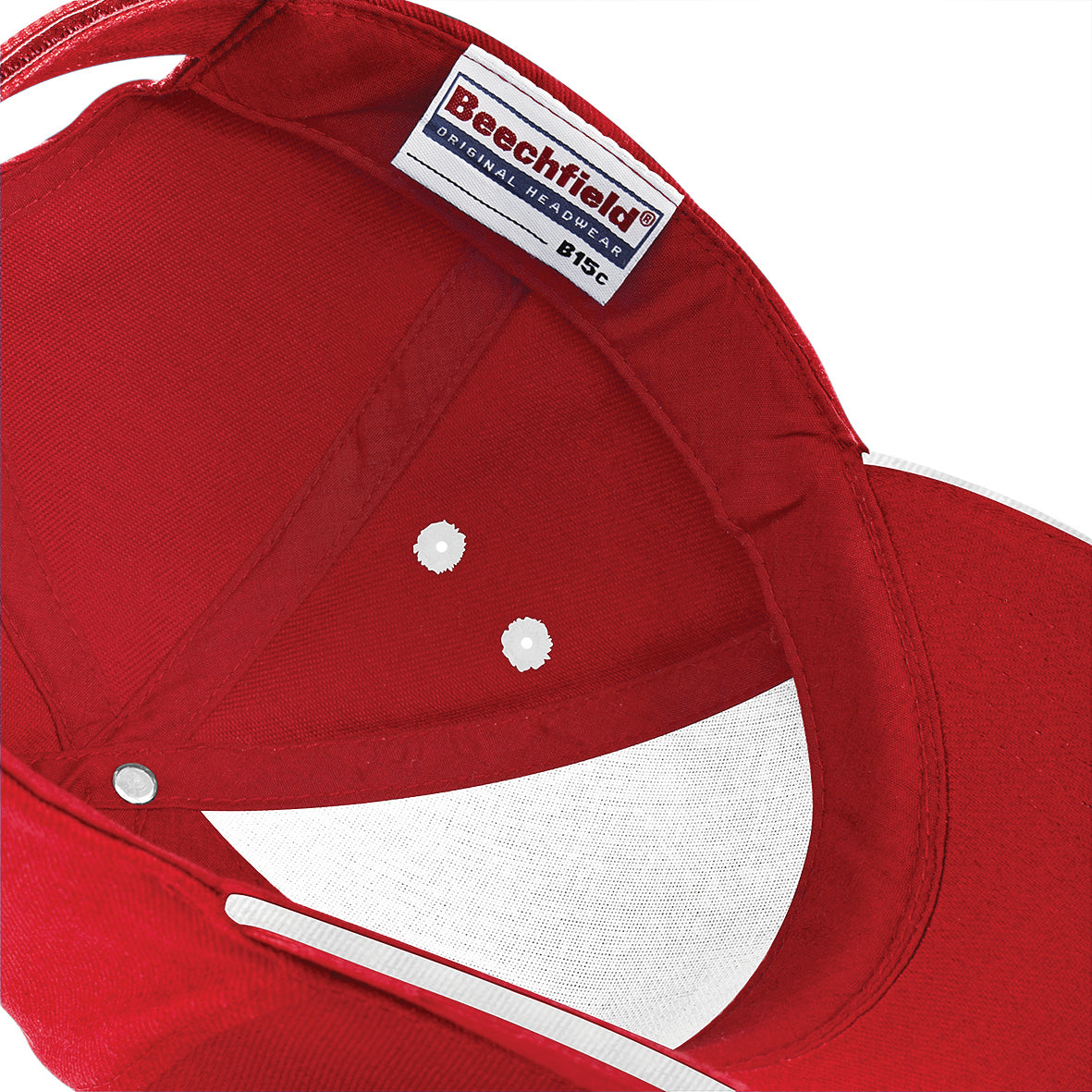 Beechfield Ultimate 5-Panel Cap Sandwich Peak Rip-Strip Size Adjuster