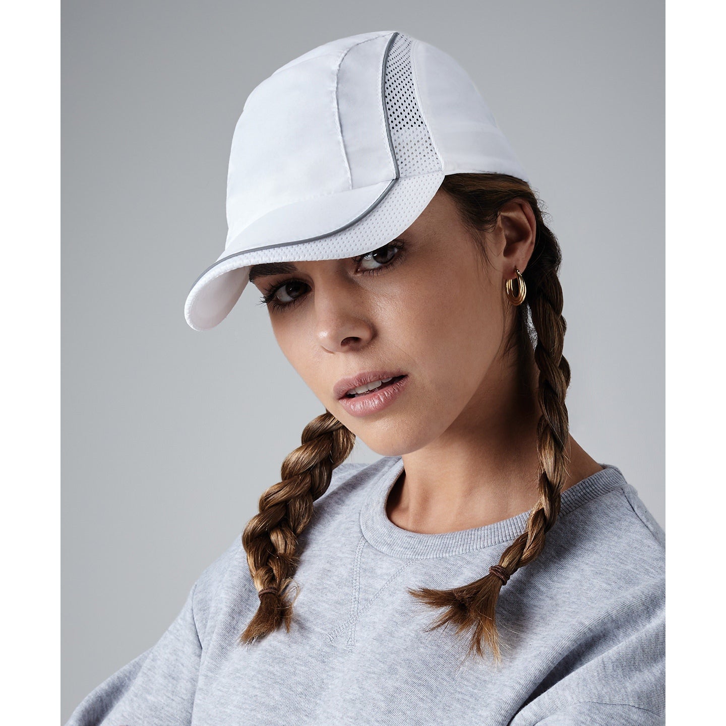 Beechfield Coolmax Flow Mesh Cap with Reflective Accents and Ventilation Panels