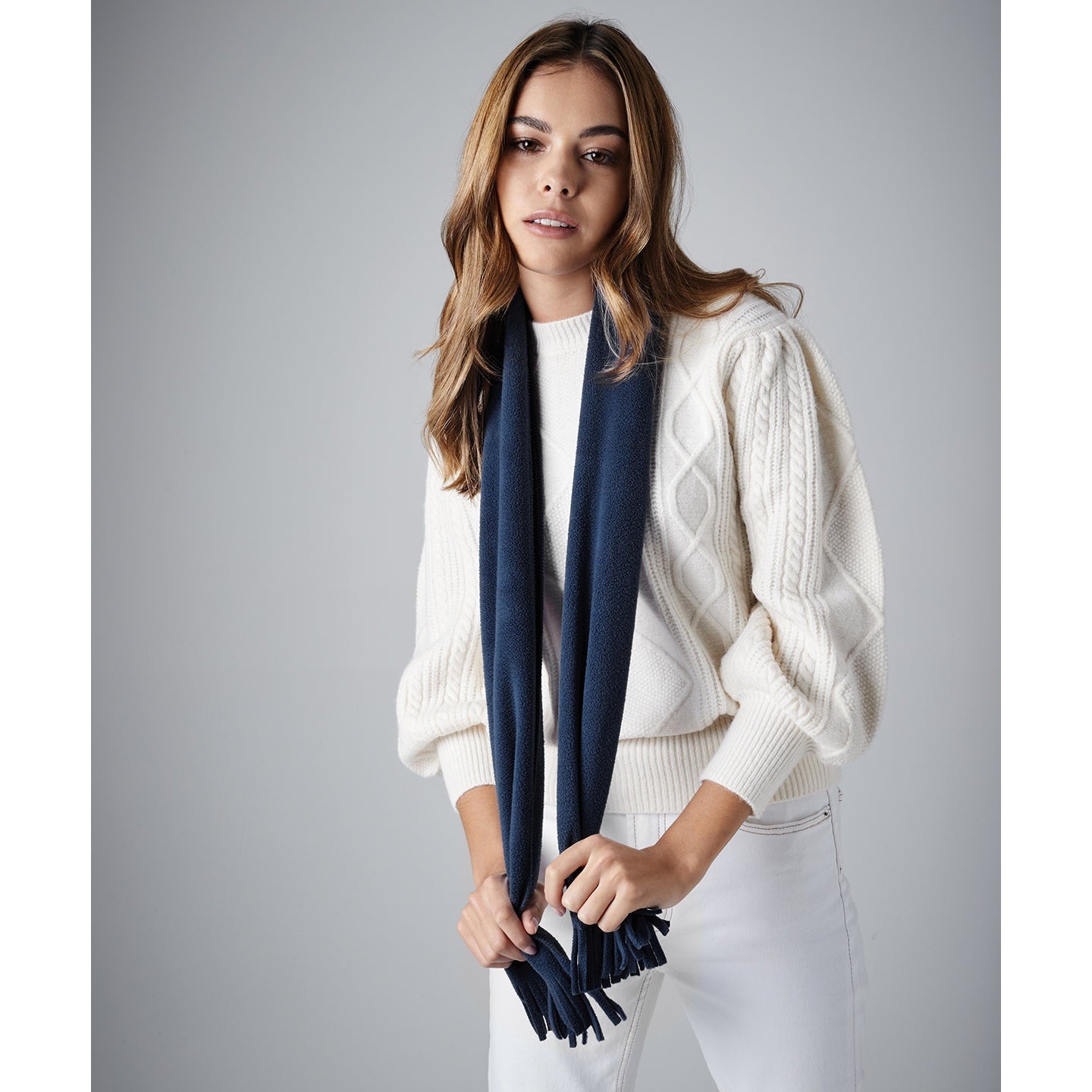 Beechfield Suprafleece Dolomite Scarf Ultra Thermal Fabric Tassel Trim 150x25cm