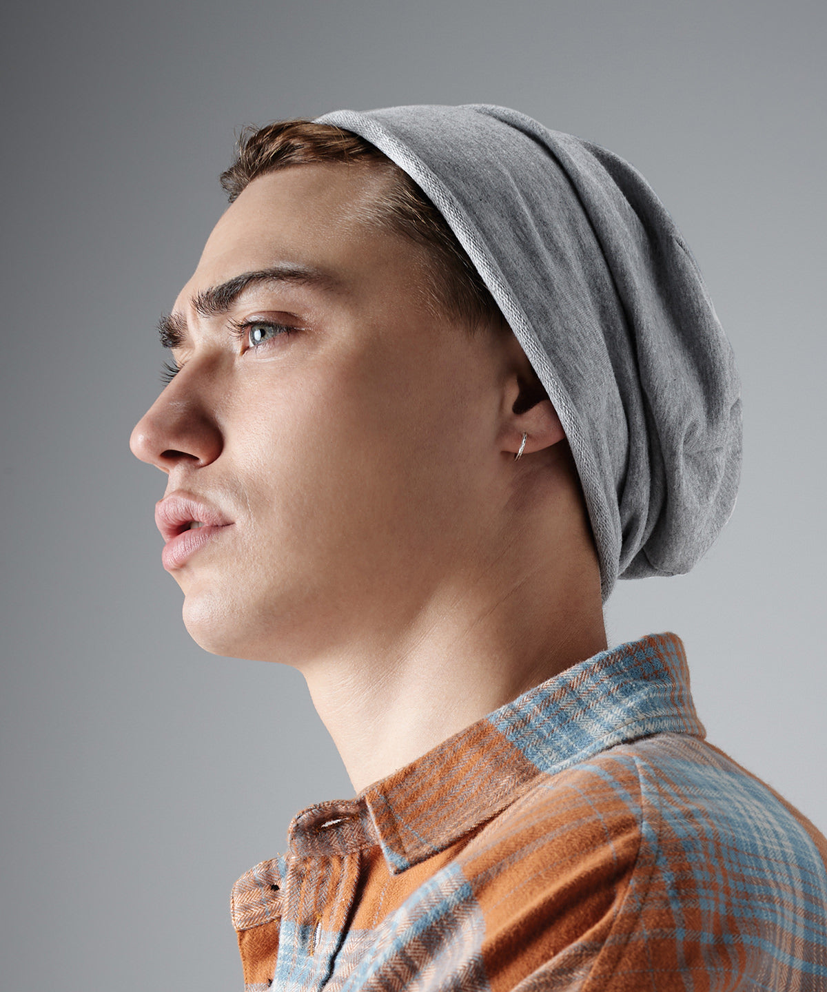 Beechfield Jersey Beanie Soft Cotton Rolled Edge Lightweight Breathable Fabric