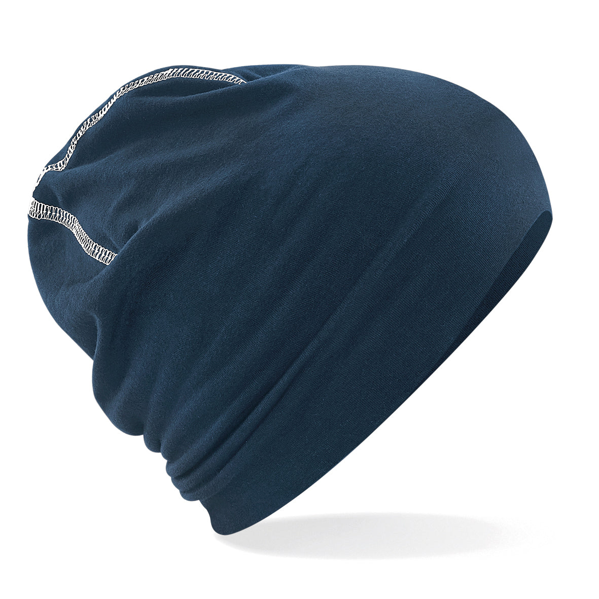 Beechfield Hemsedal Cotton Beanie Double Layer Knit TearAway Label Reach