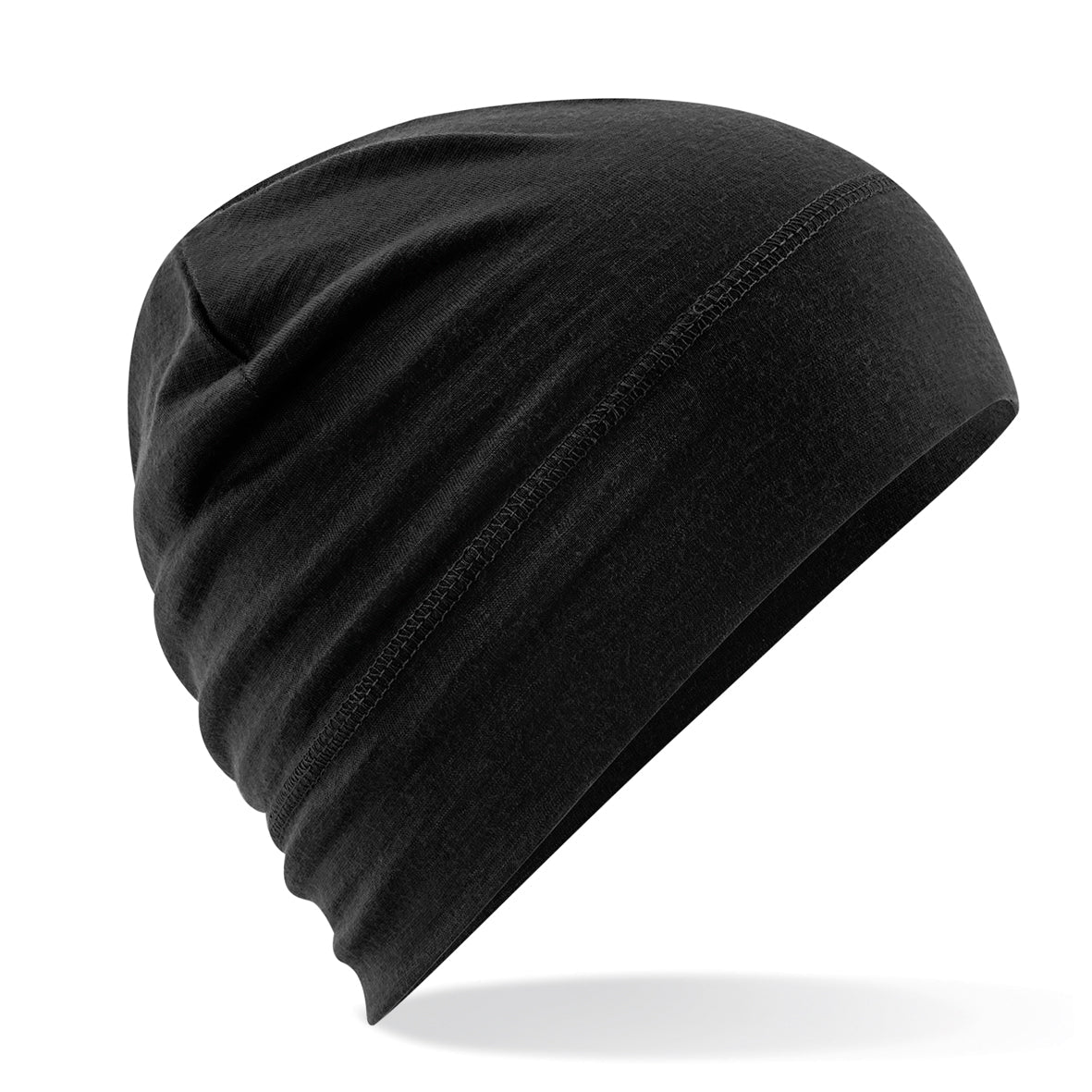 Beechfield Merino Beanie 100% Wool Breathable Warm Double Layered Cuff