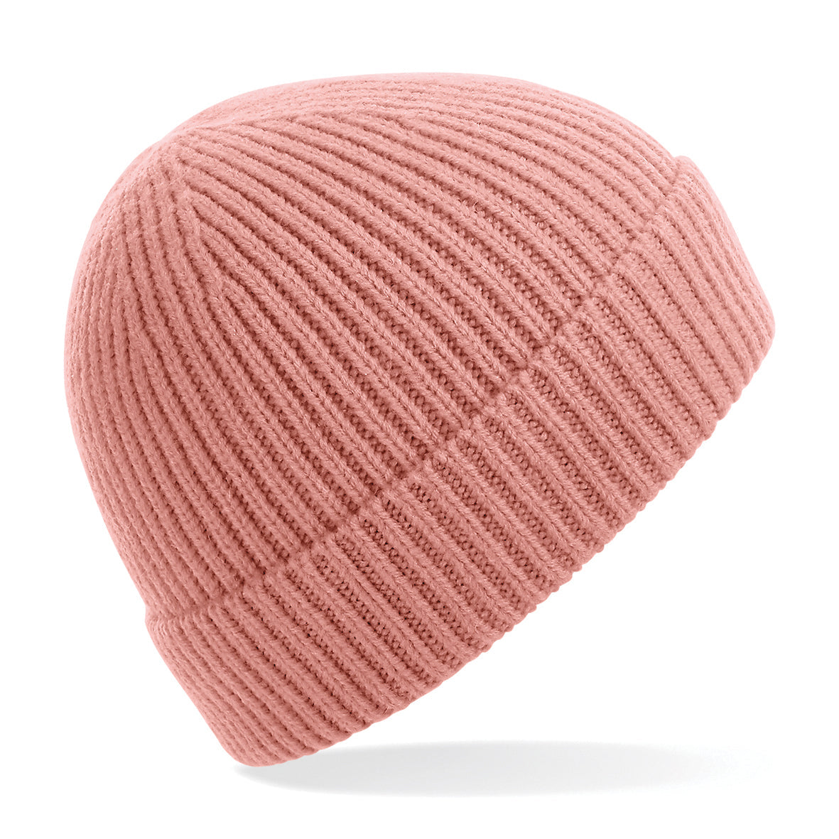 Beechfield Engineered Knit Ribbed Beanie Comfortable Cuffed Design Bright