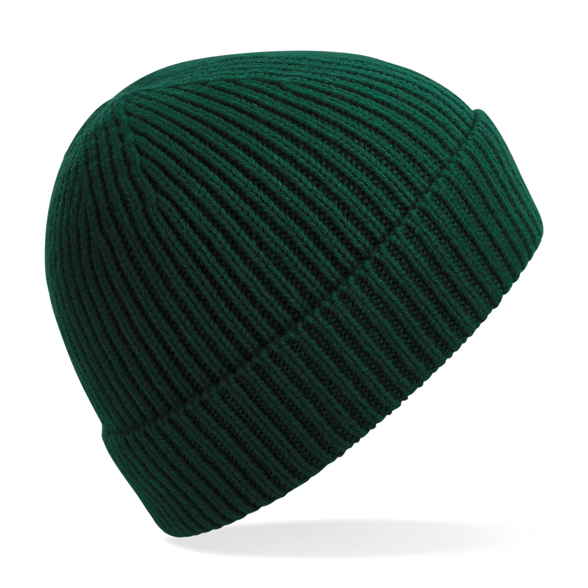 Beechfield Engineered Knit Ribbed Beanie Comfortable Cuffed Design Bright