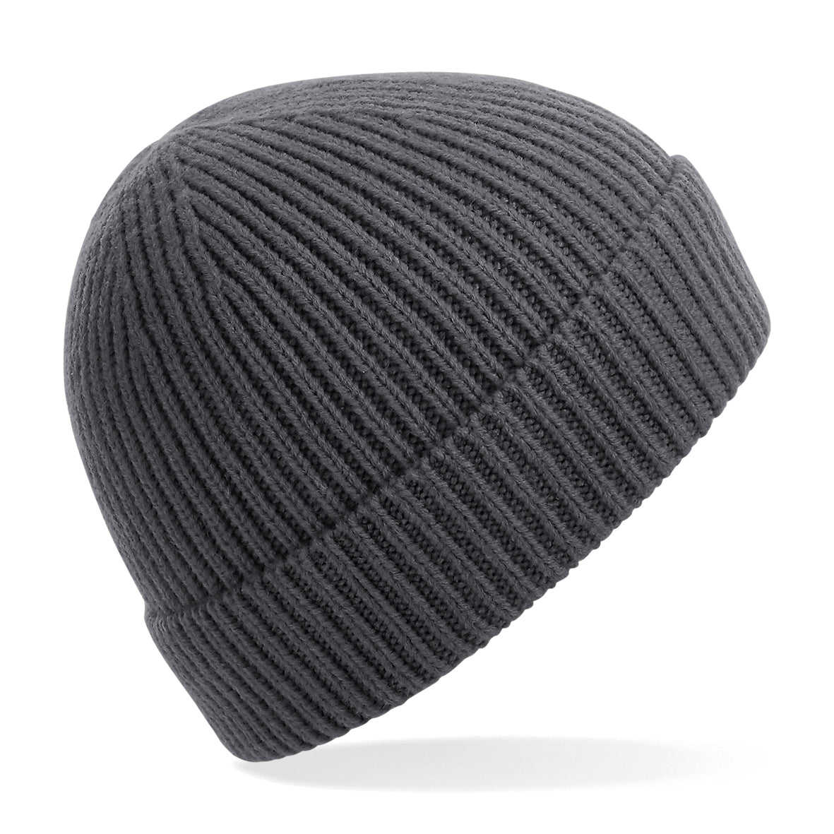Beechfield Engineered Knit Ribbed Beanie Comfortable Cuffed Design Bright