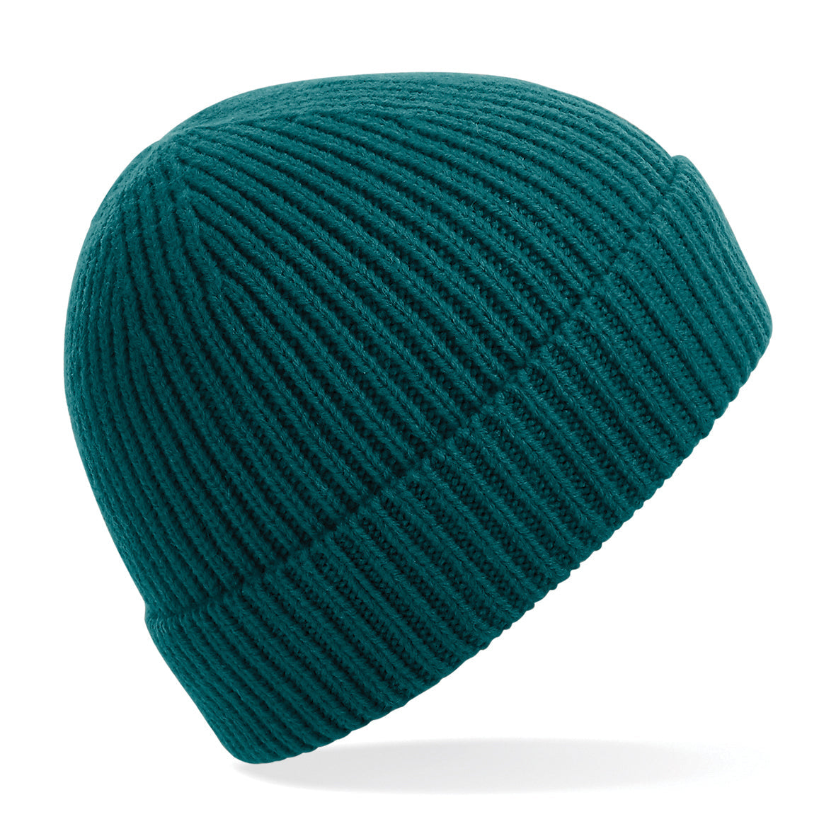 Beechfield Engineered Knit Ribbed Beanie Comfortable Cuffed Design Bright