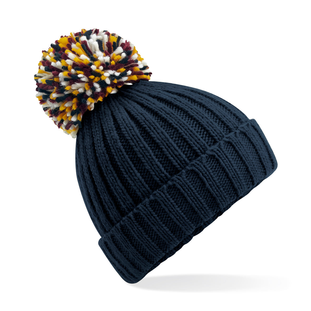 Beechfield Hygge Beanie Heavyweight Cuffed Knit with Shearling Lining & Pom Pom