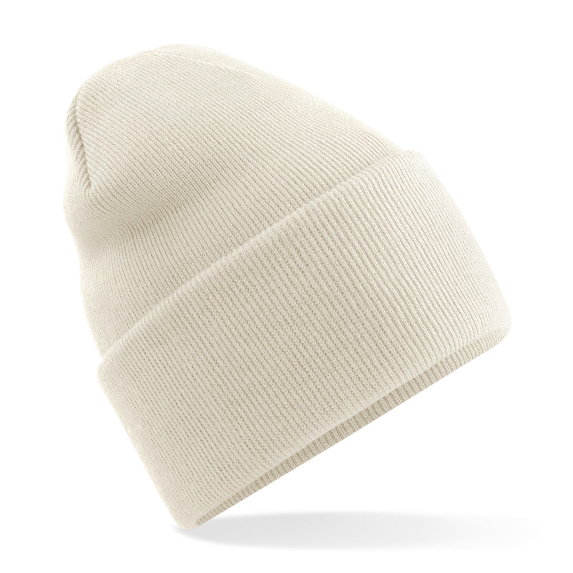 Beechfield Deep-Cuffed Beanie Recycled Polyester Double-Layer Knit Ash Granite