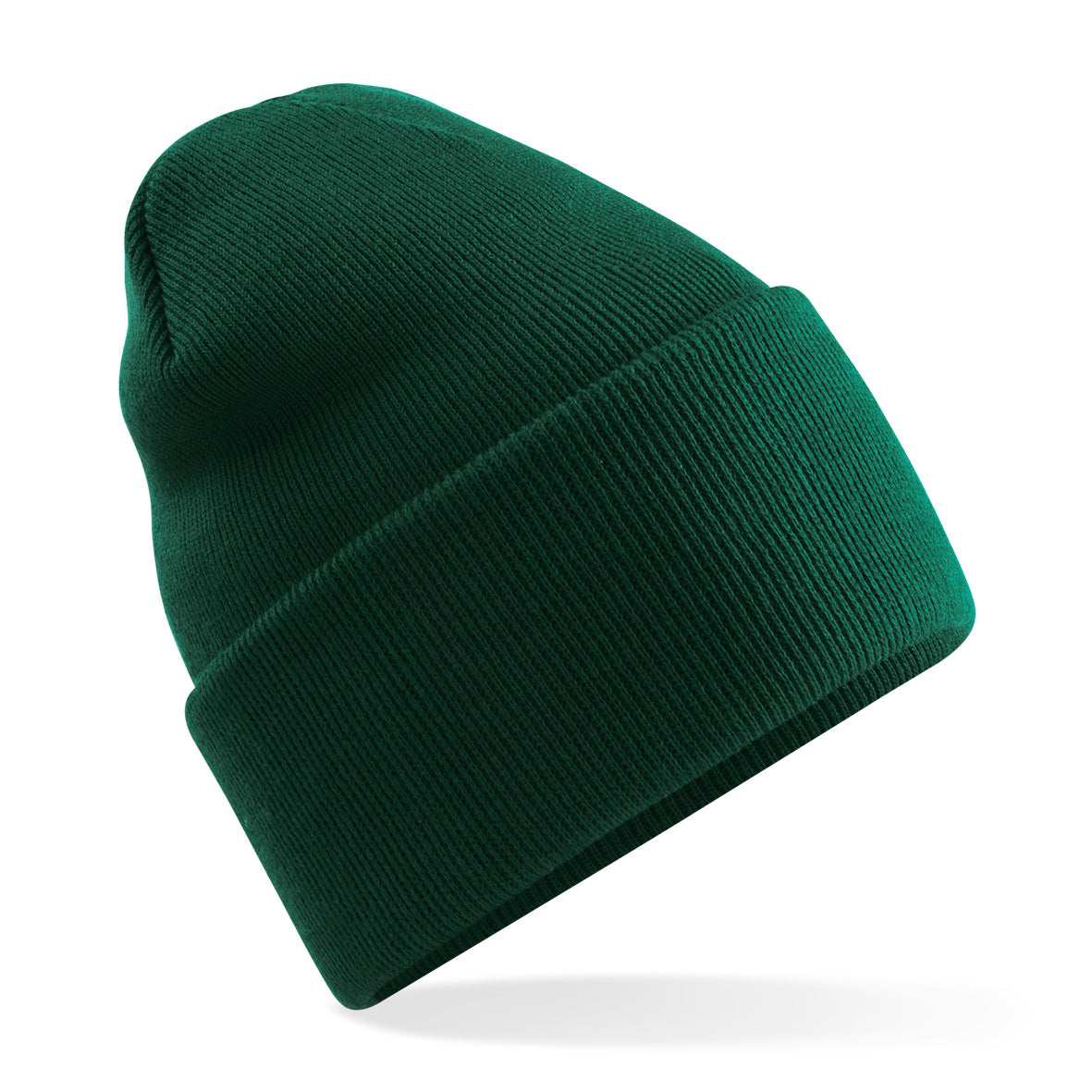 Beechfield Deep-Cuffed Beanie Recycled Polyester Double-Layer Knit Ash Granite