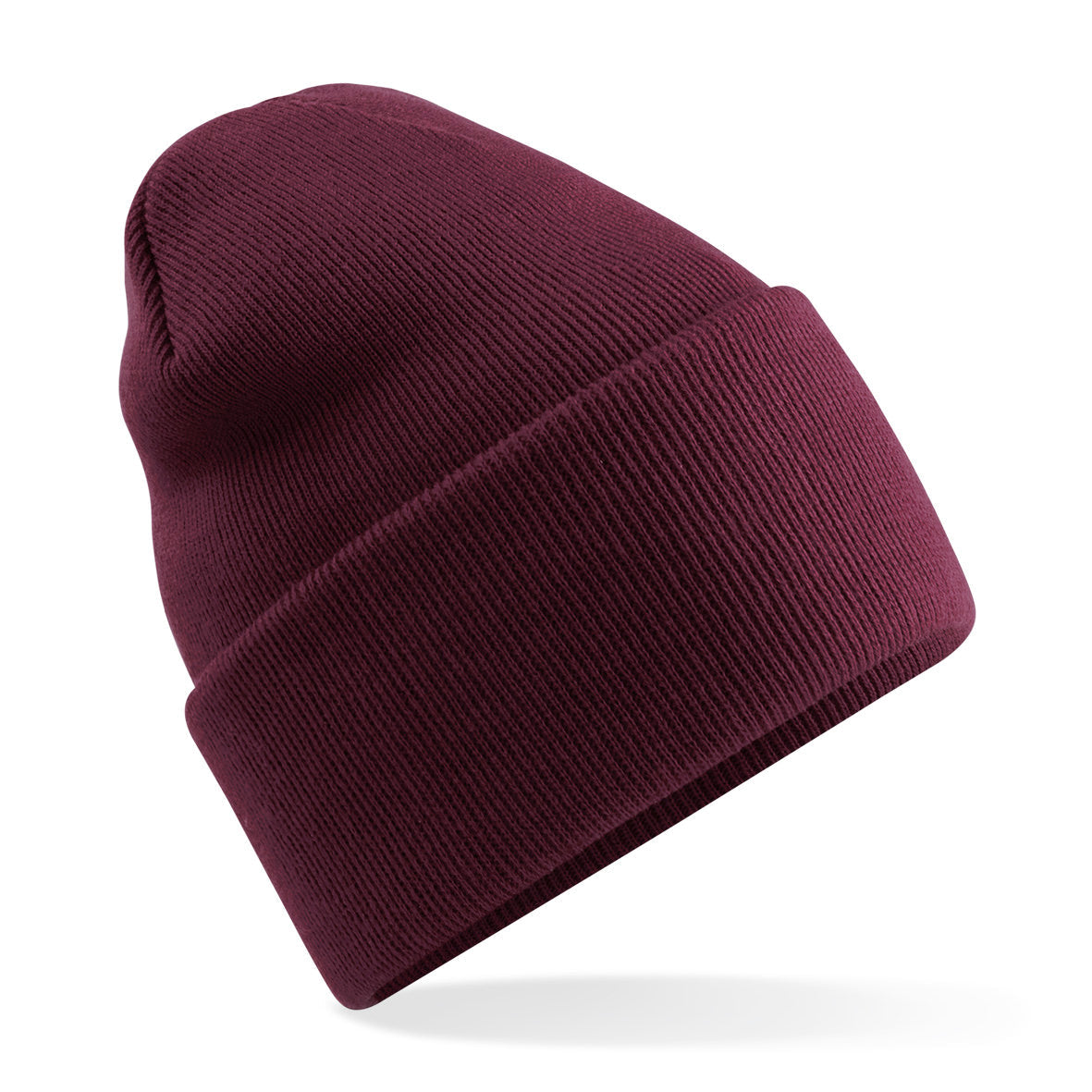 Beechfield Deep-Cuffed Beanie Recycled Polyester Double-Layer Knit Ash Granite