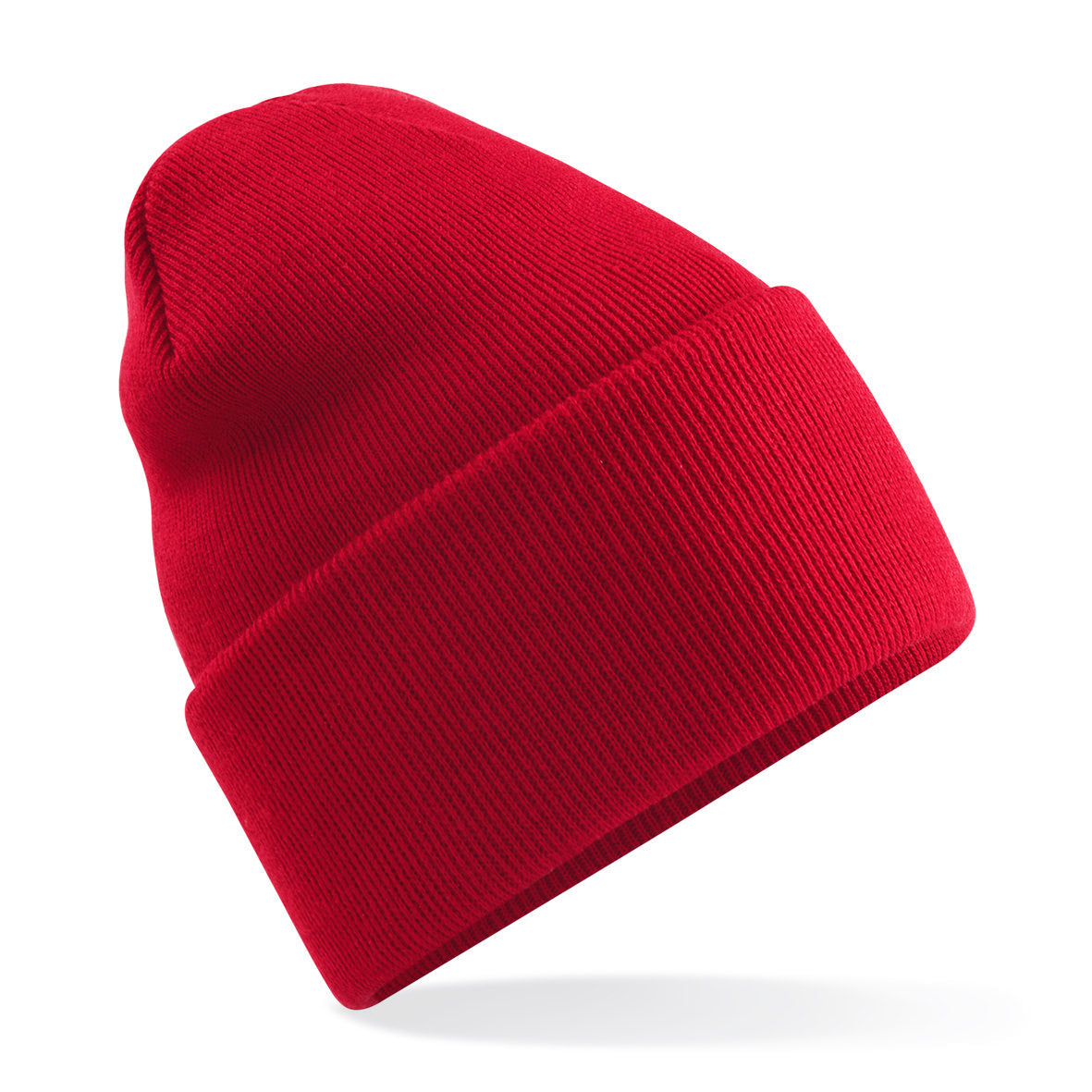Beechfield Deep-Cuffed Beanie Recycled Polyester Double-Layer Knit Ash Granite
