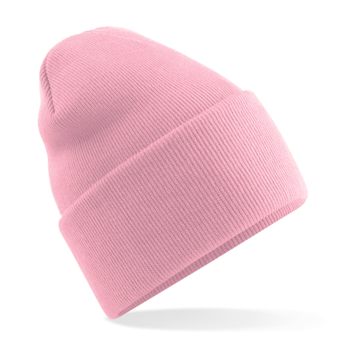 Beechfield Deep-Cuffed Beanie Recycled Polyester Double-Layer Knit Ash Granite