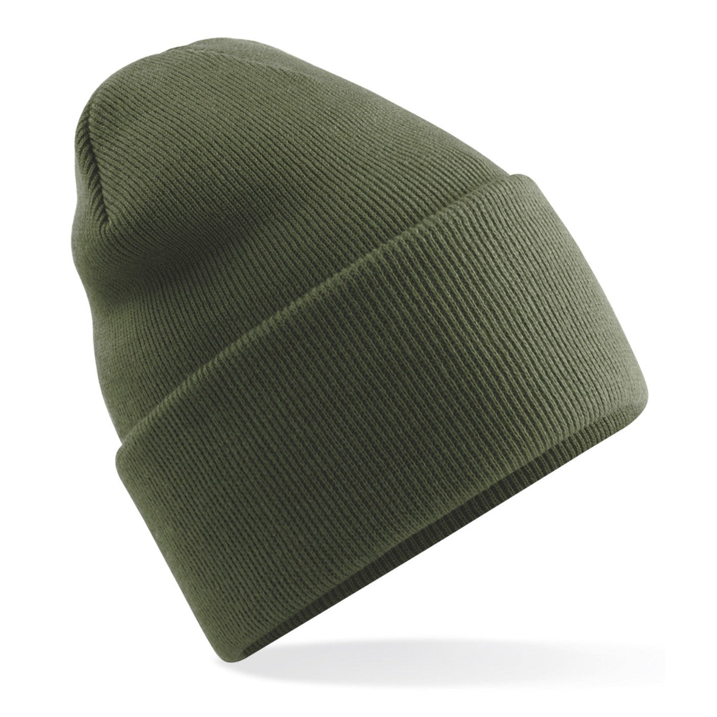 Beechfield Deep-Cuffed Beanie Recycled Polyester Double-Layer Knit Ash Granite