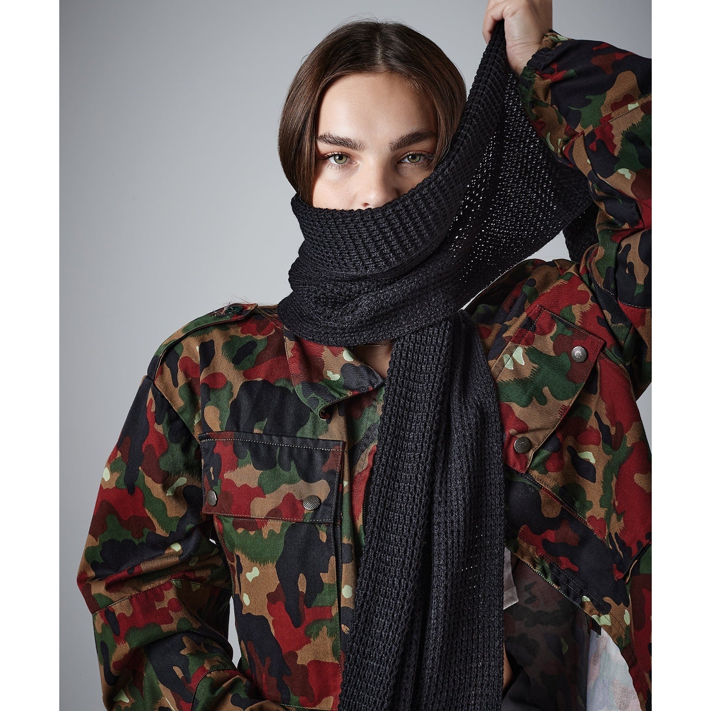 Beechfield Classic Waffle Knit Scarf Thick Winter Warm Accessory Hand Wash
