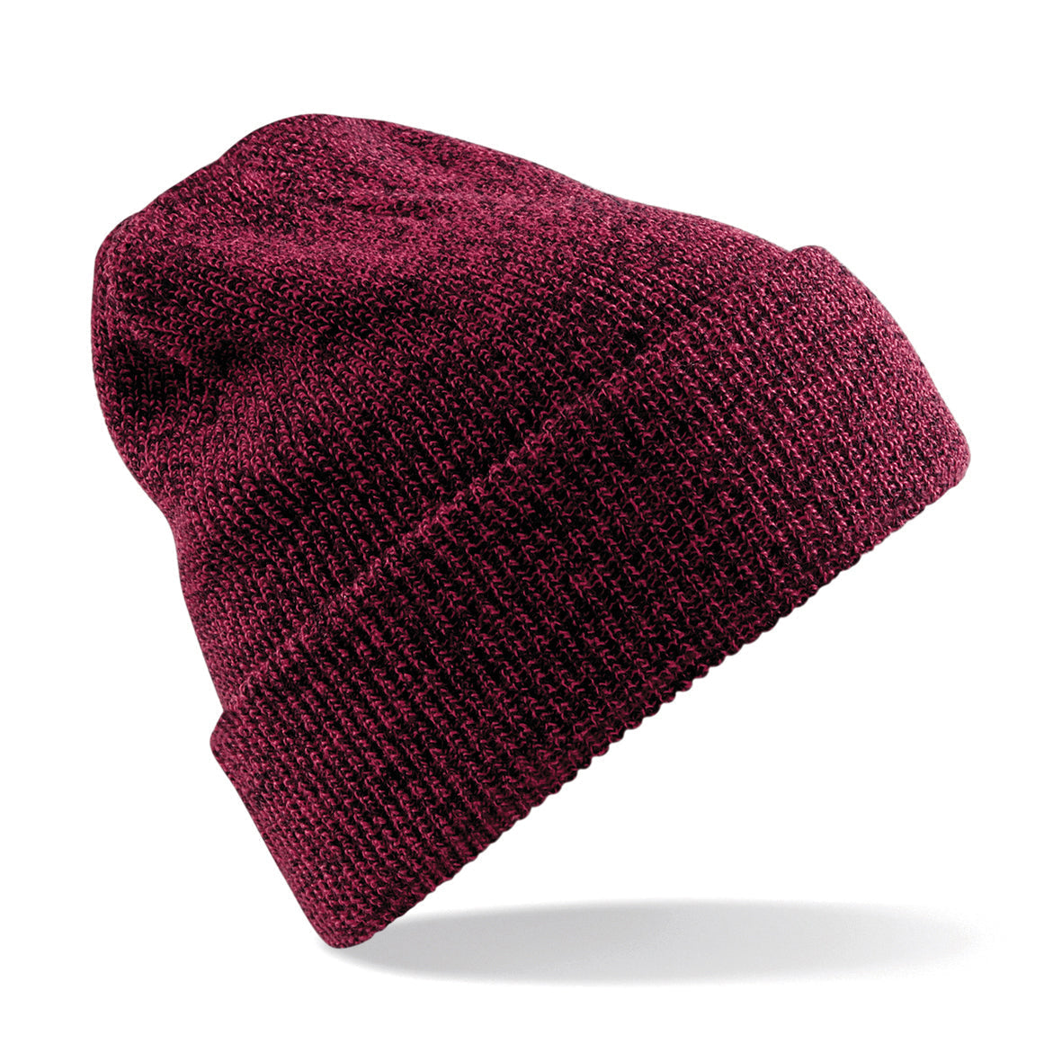 Beechfield Heritage Beanie Vintage Cuffed Double Layer Knit Warm Hat