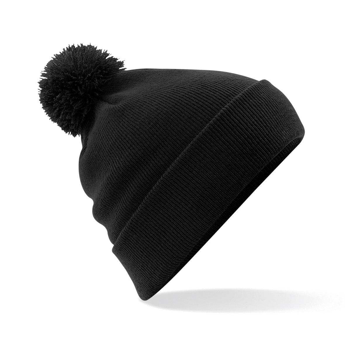 Beechfield Original Pom Pom Beanie Double Layer Knit Cuffed Design BSCI