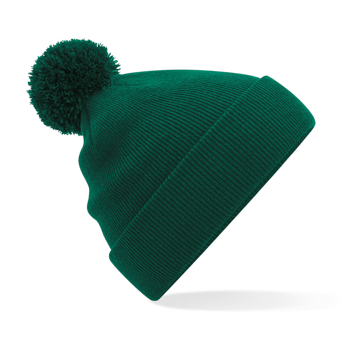 Beechfield Original Pom Pom Beanie Double Layer Knit Cuffed Design BSCI