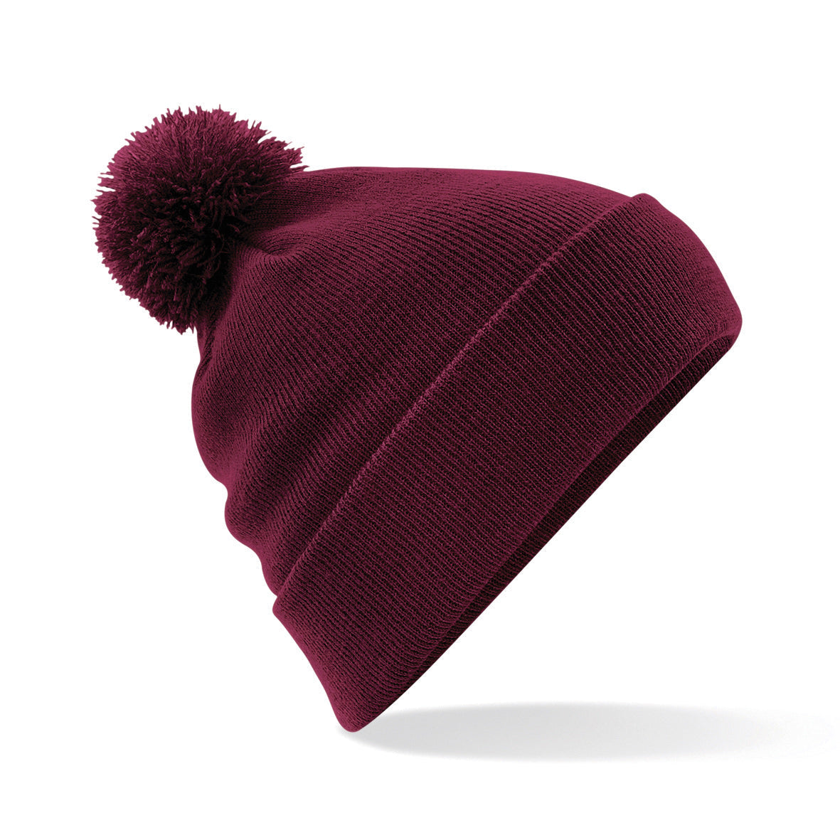 Beechfield Original Pom Pom Beanie Double Layer Knit Cuffed Design BSCI