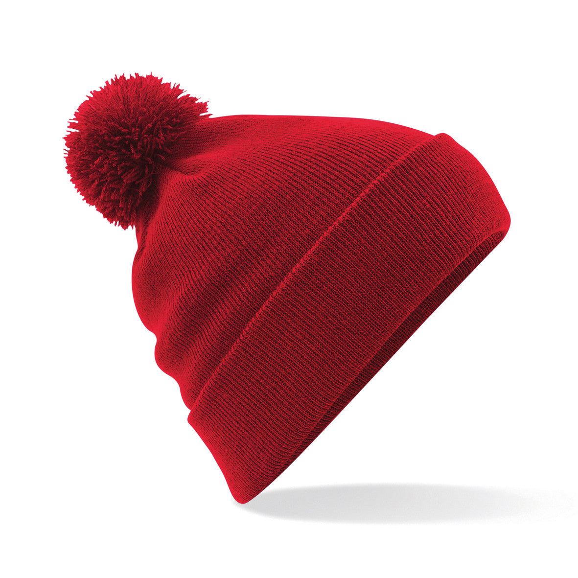 Beechfield Original Pom Pom Beanie Double Layer Knit Cuffed Design BSCI