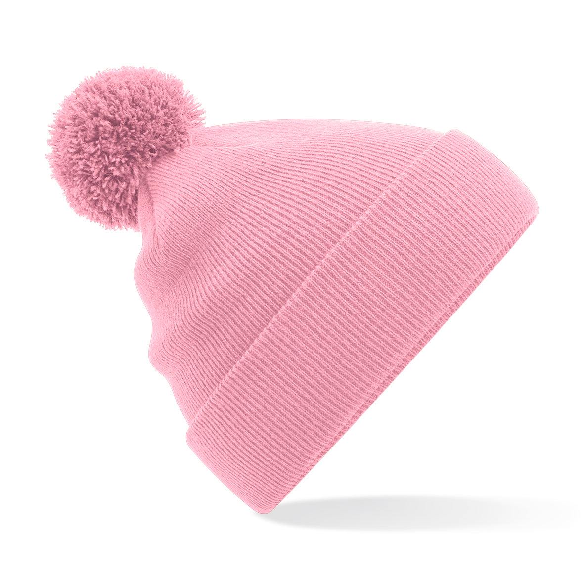 Beechfield Original Pom Pom Beanie Double Layer Knit Cuffed Design BSCI