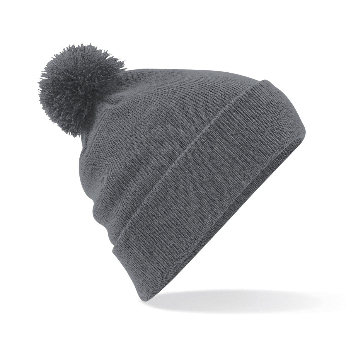 Beechfield Original Pom Pom Beanie Double Layer Knit Cuffed Design BSCI