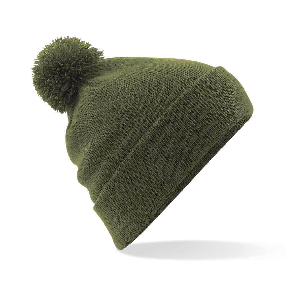 Beechfield Original Pom Pom Beanie Double Layer Knit Cuffed Design BSCI