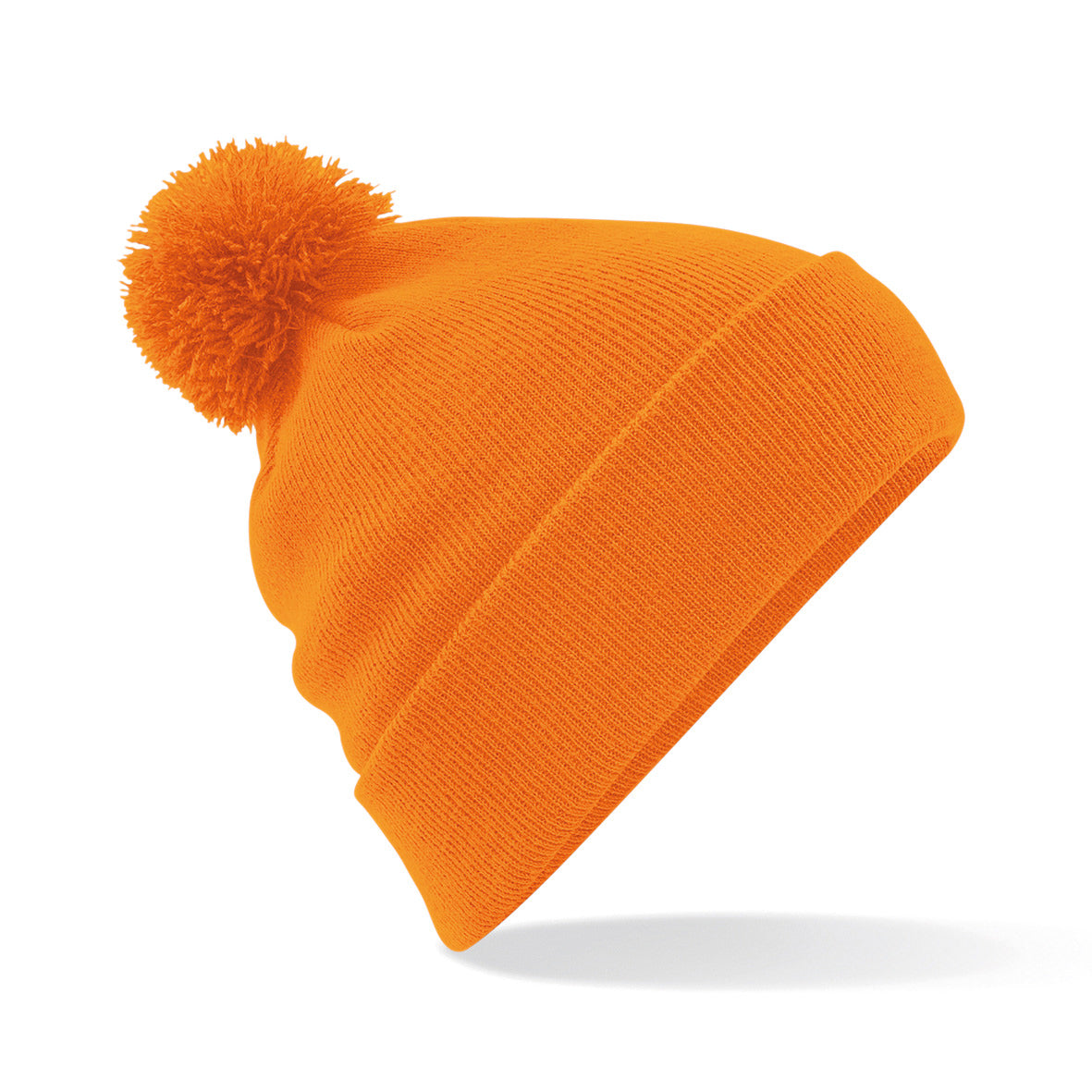 Beechfield Original Pom Pom Beanie Double Layer Knit Cuffed Design BSCI