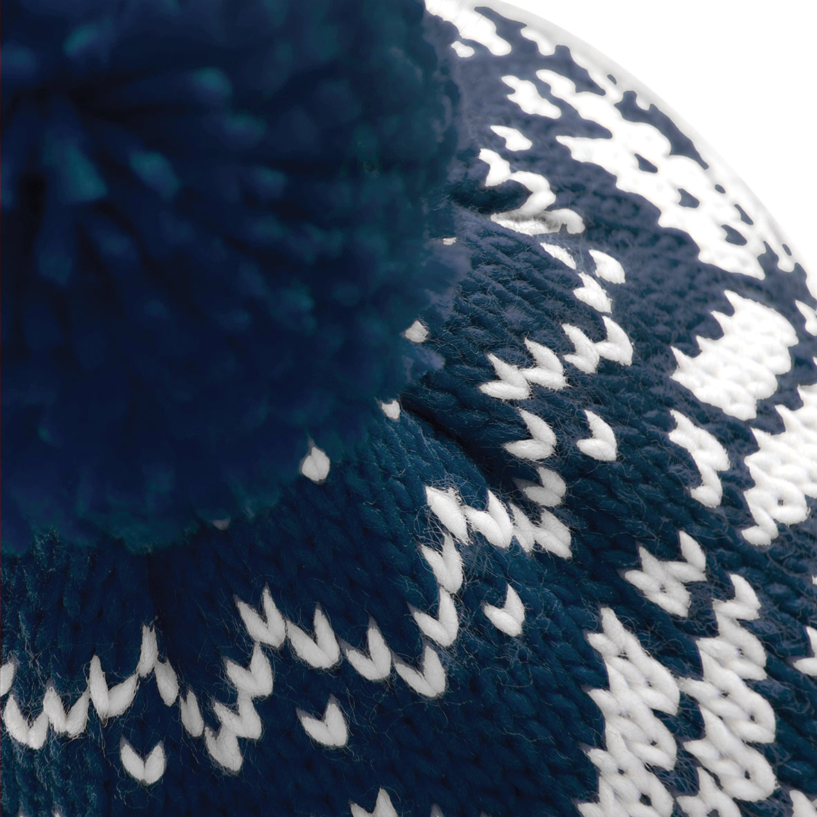 Beechfield Fair Isle Snowstar Beanie Cuffed Classic Style Timeless Pattern