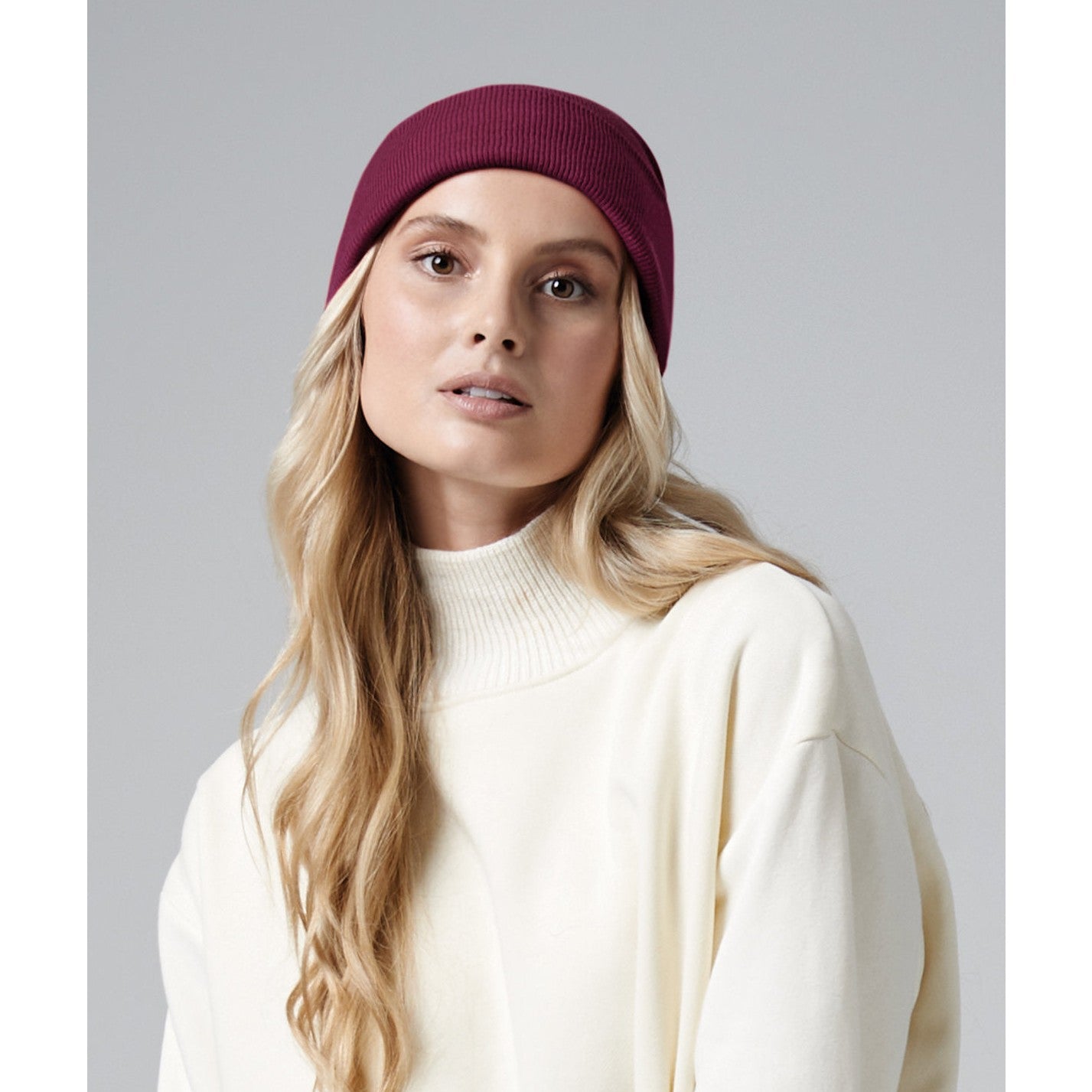 Beechfield Organic Cotton Cuffed Beanie B45N Lightweight Breathable Hat