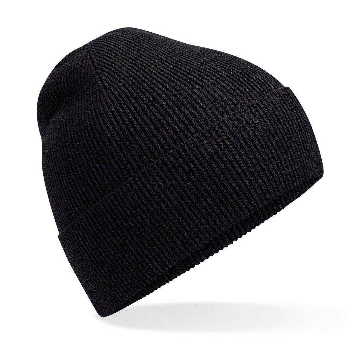 Beechfield Organic Cotton Fine Knit Beanie Lightweight Breathable Cuffed Design