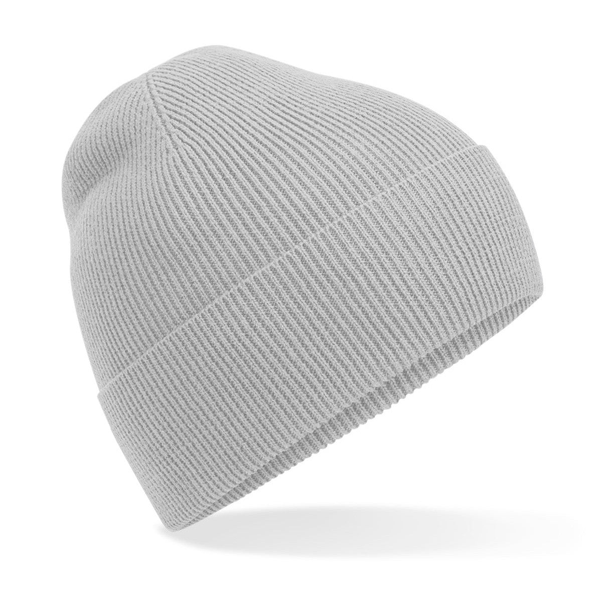 Beechfield Organic Cotton Fine Knit Beanie Lightweight Breathable Cuffed Design