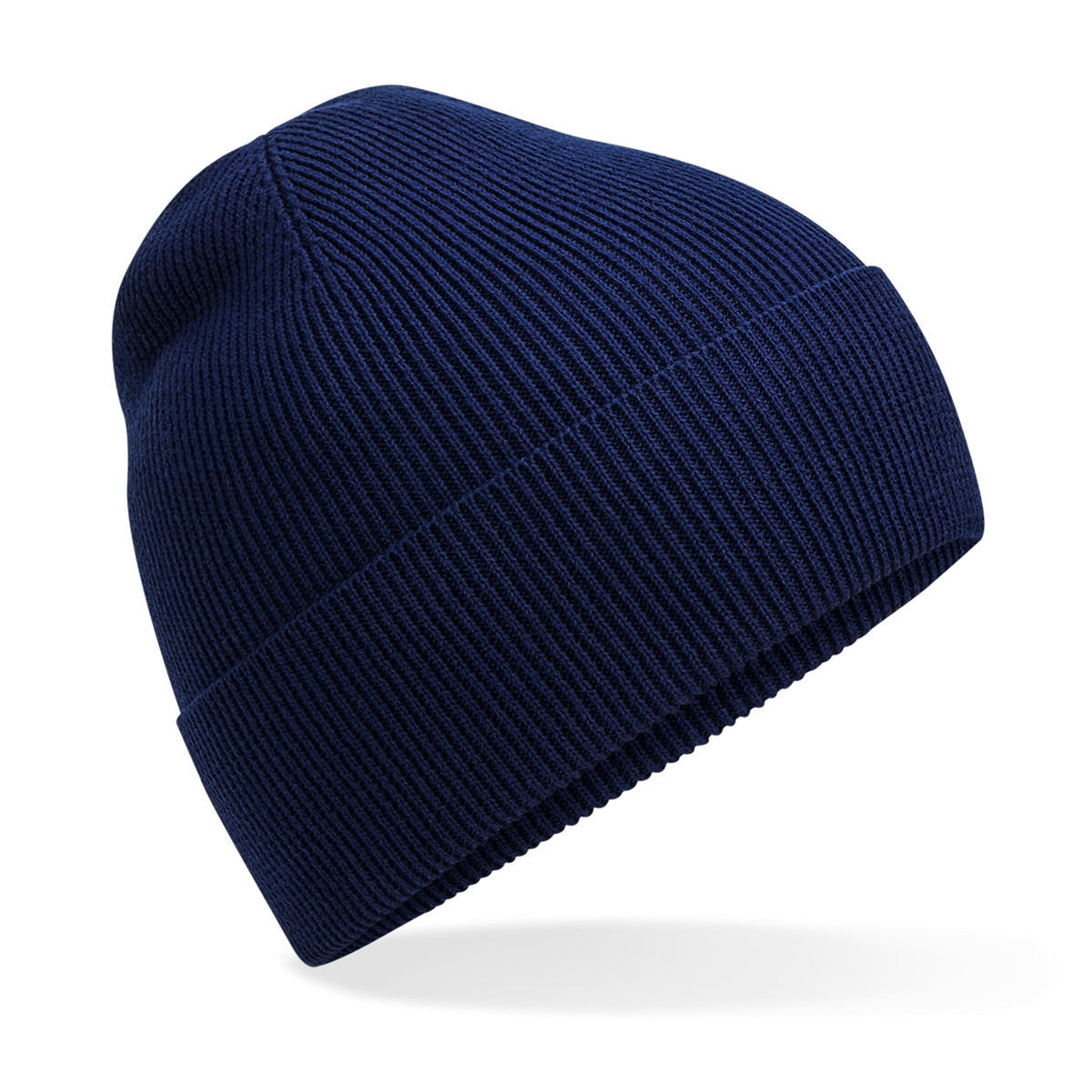 Beechfield Organic Cotton Fine Knit Beanie Lightweight Breathable Cuffed Design