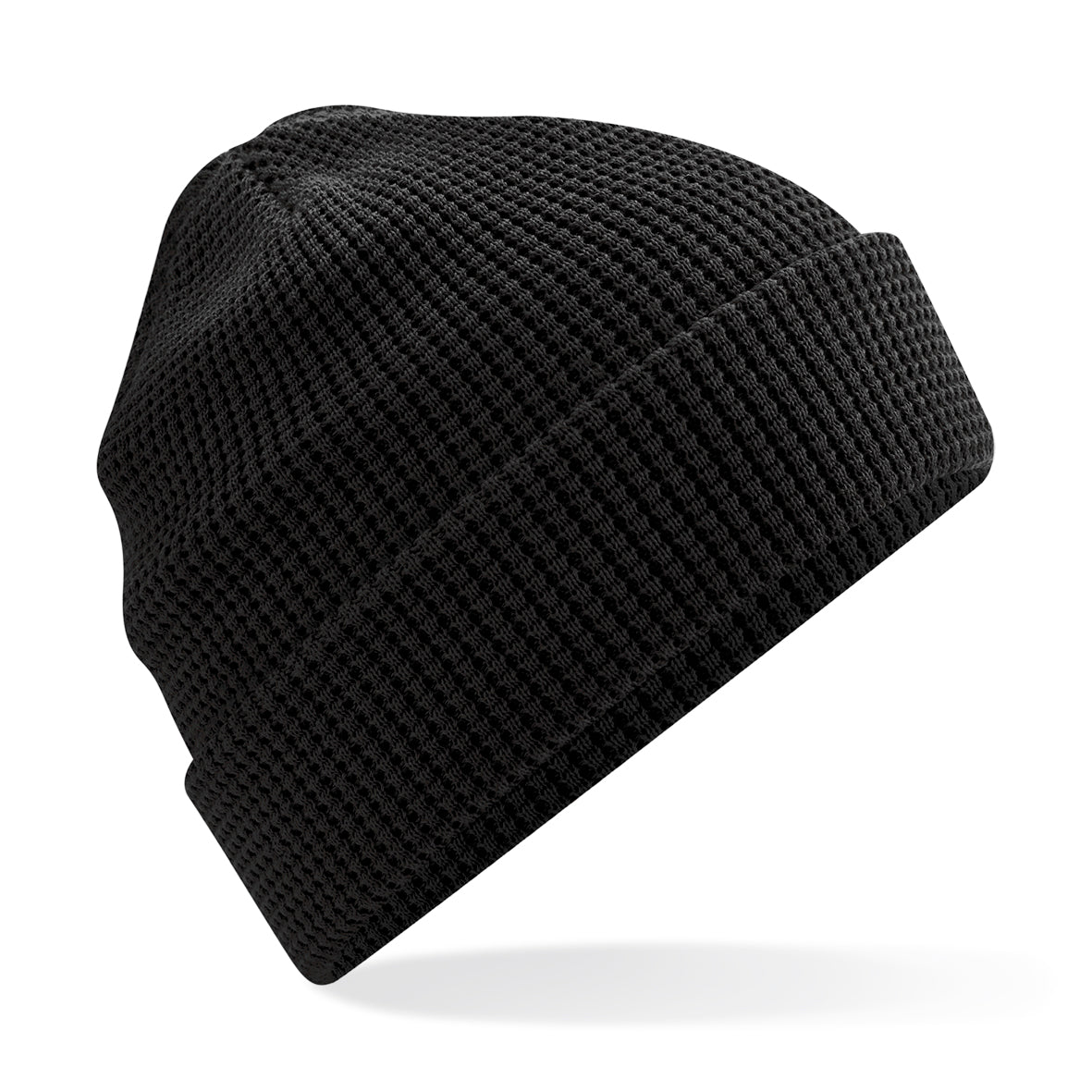 Beechfield Organic Cotton Waffle Beanie Double-Layer Cuffed Unisex Hat