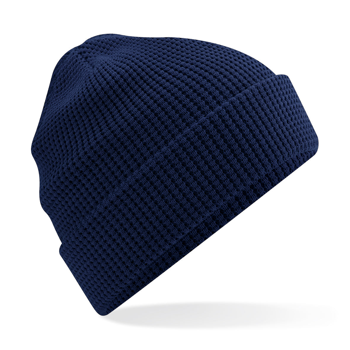 Beechfield Organic Cotton Waffle Beanie Double-Layer Cuffed Unisex Hat