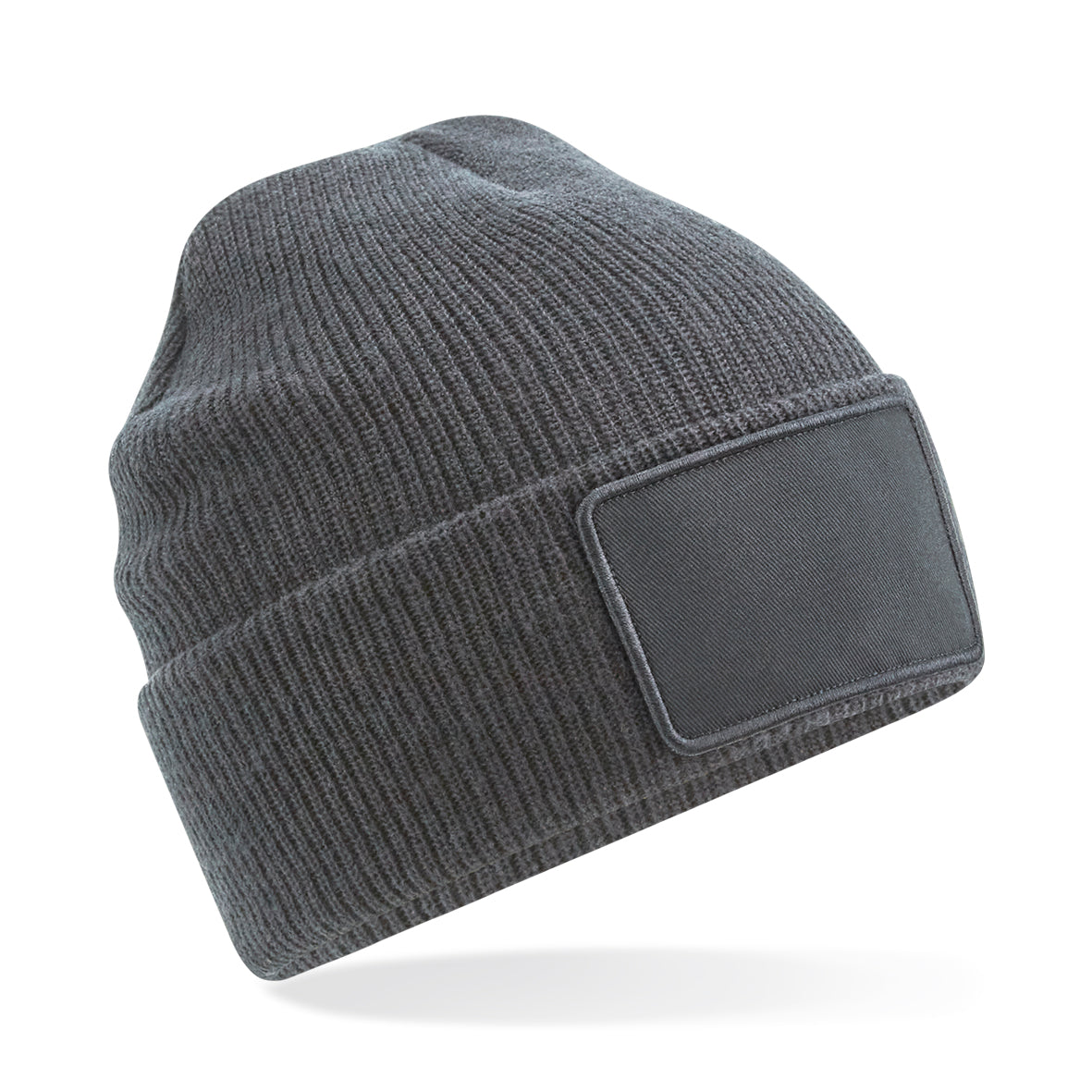 Beechfield Thinsulate Beanie with Removable Patch Double Layer Warm Hat
